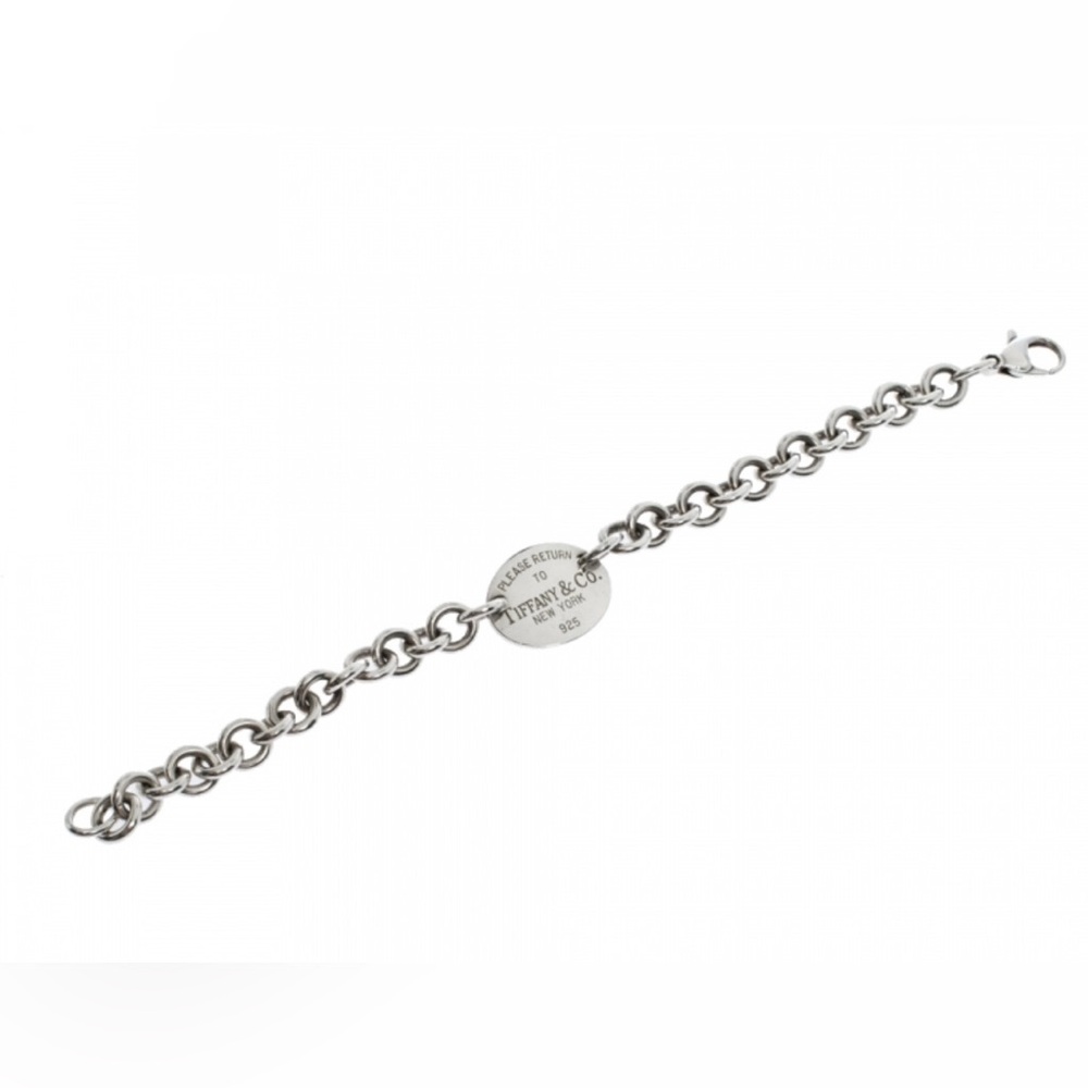 Tiffany & Co. Return to Tiffany Oval Tag Bracelet – 7” Sterling Silver - Picture 6 of 7